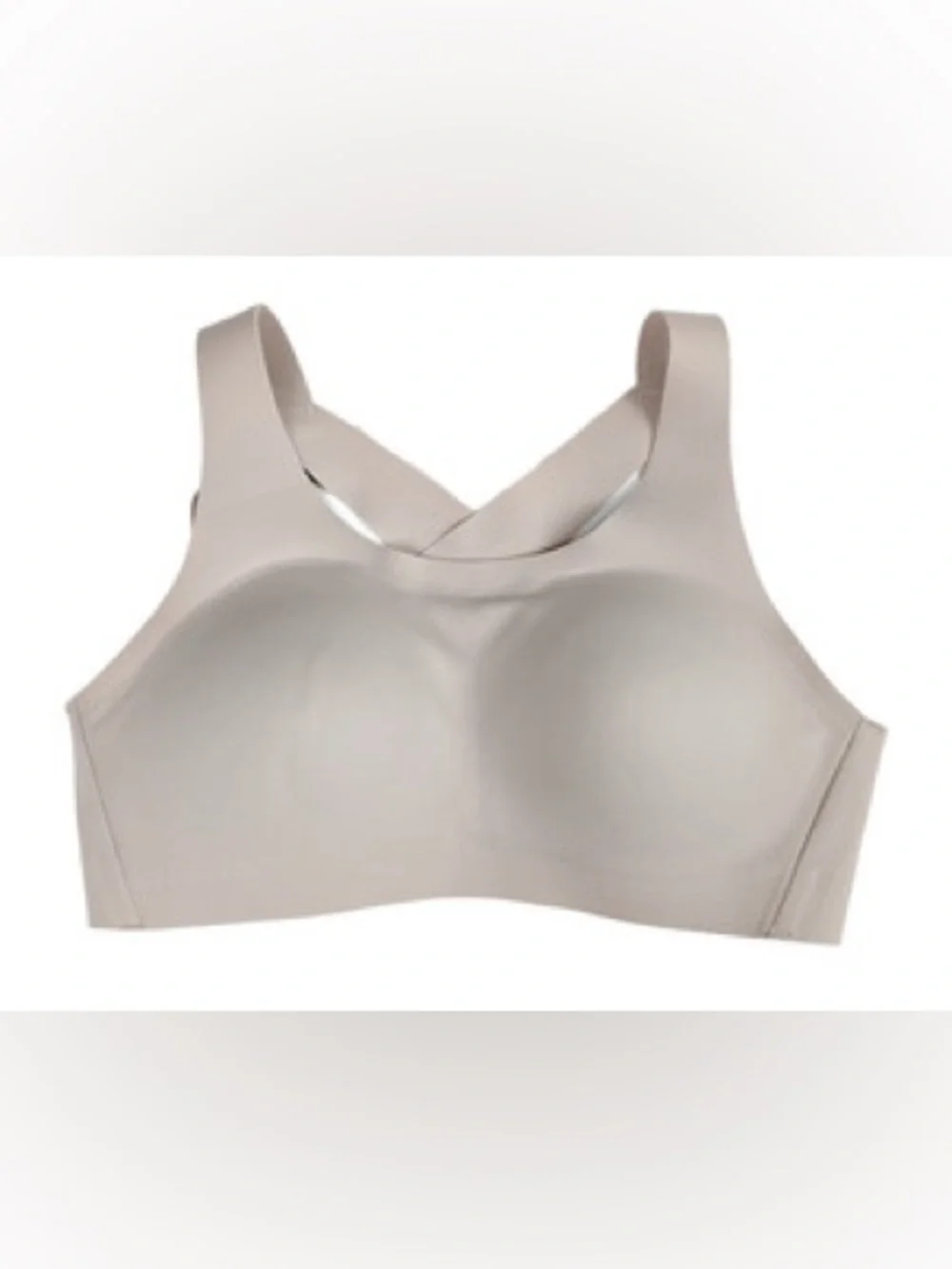 lululemon athletica Smooth Cross-Back Sports Bra in Light Taupe
